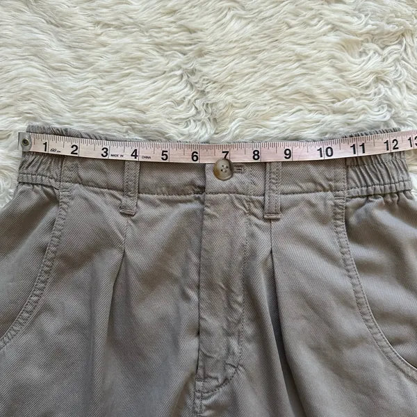 Madewell Pants Lanie Pleat Front Straight Leg High Waist Pumice Sz 0 - Image 10