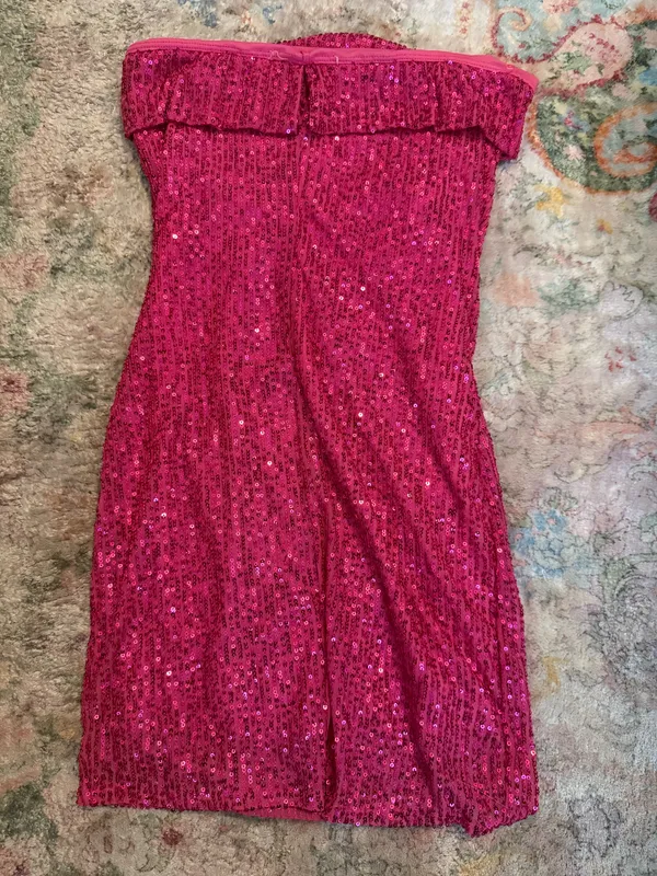 Pink sequin mini dress Size M - Image 2