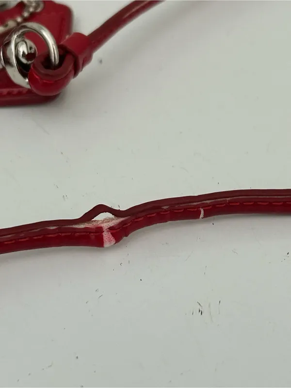 Coach Poppy Gloss Red Mini Purse - Image 11