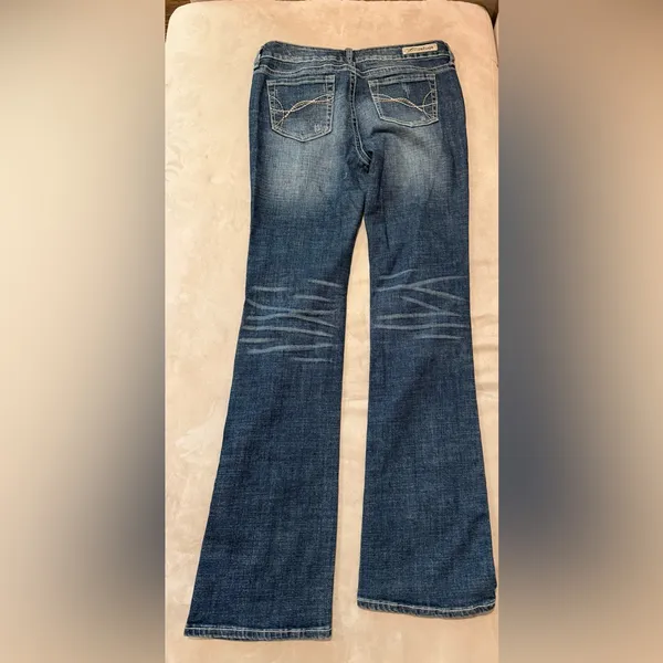 Refuge Runway‎ Everyday Boot Women's Low Rise Stretch Faded Blue Jeans Size 8L - Image 6