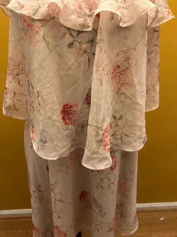 New With Tags New Day Flowy Tiered Floral Spaghetti Strap Dress Size M - Image 2