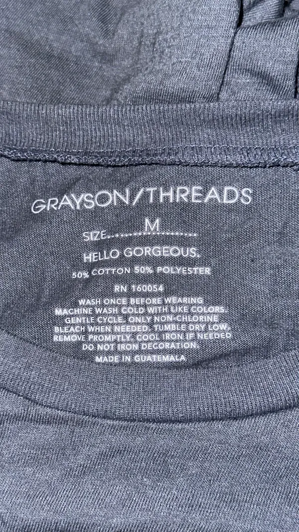 Grayson Threads T-Shirt Grey NYC - Image 3