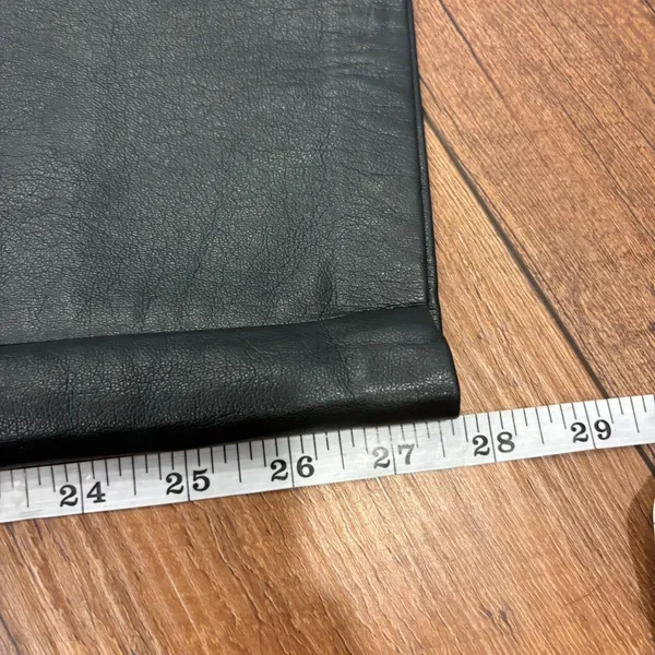 Aritzia Wilfred Melina Vegan Leather Pants Women Sz 2 Deep Green High Rise Straight - Image 10