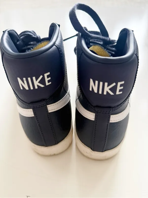 Nike Blazer Mid ‘77 Vintage Leather Sneakers Navy size 8.5 - Image 5