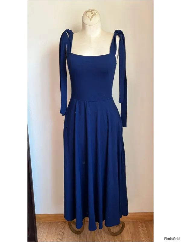 Reformation Blue Twilight Dress Small - Image 2