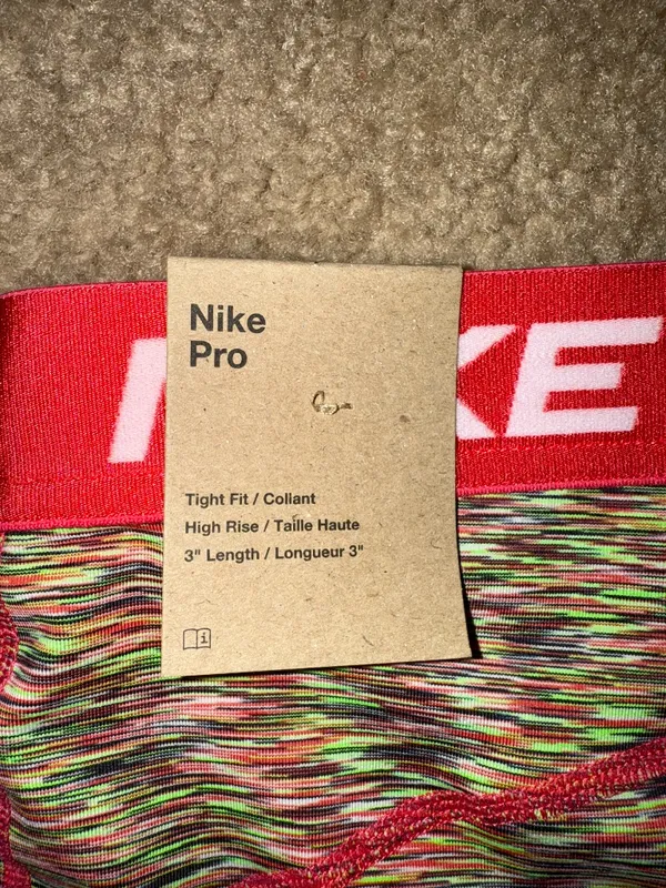 Nike Pro 3" Pink Spandex Shorts - Image 4