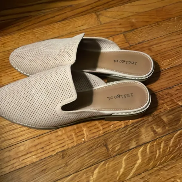Indigo light mauve leather mules Pink Size 8.5 - Image 3