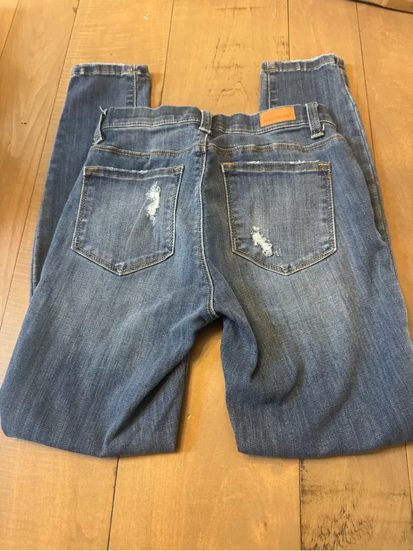 Judy Blue Size 1 25 Slighly Distressed Pull On Stretchy Jeans Skinny - Image 3