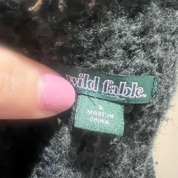 Wild Fable Women's Cropped Pullover Sweater Green Size S - Image 8