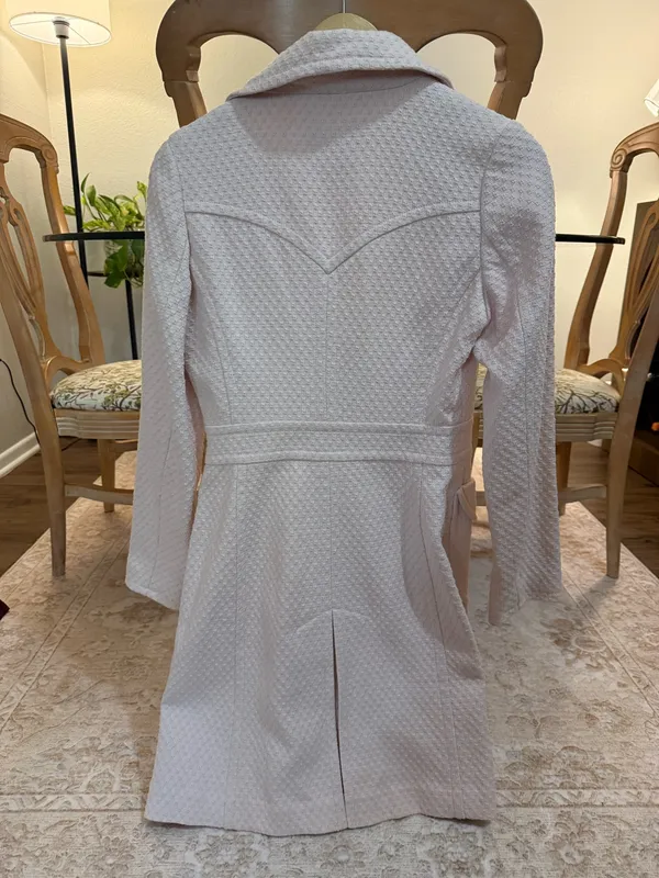 Banana Republic pink cotton trench coat - Image 3