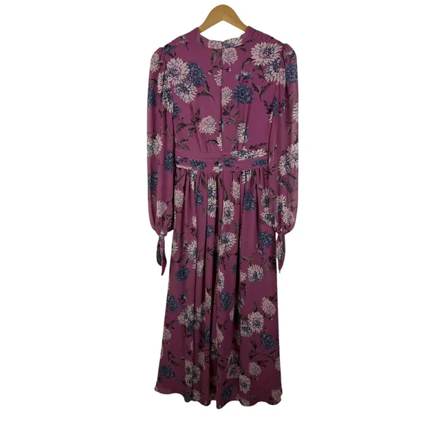Gal Meets Glam Georgia Chiffon Maxi Dress Size 0‎ Floral Flowy Romantic Cottage - Image 6