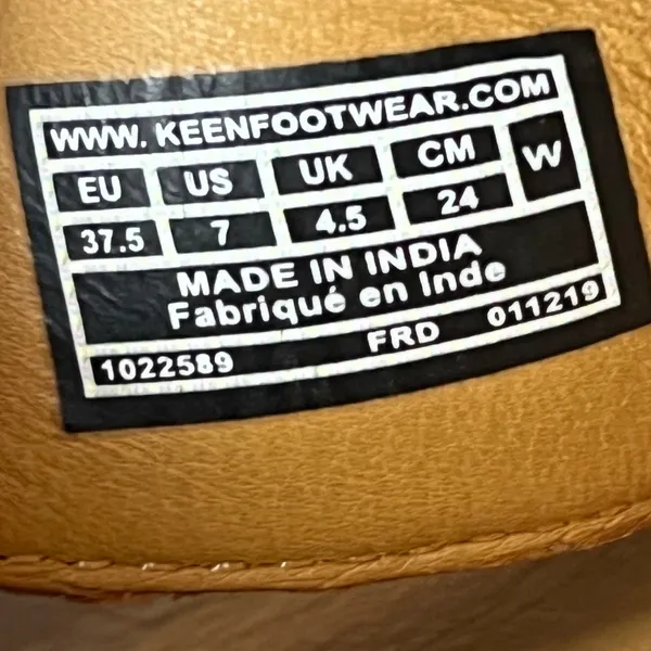 Keen Lana Slide Sandals Womens‎ 7 Tortoise Tan Leather Cushioned Coconut Girl - Image 13