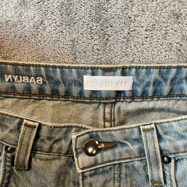 SABLYN Relaxed Straight‎ Leg Jeans Light Wash Size 25 X 32” - Image 9