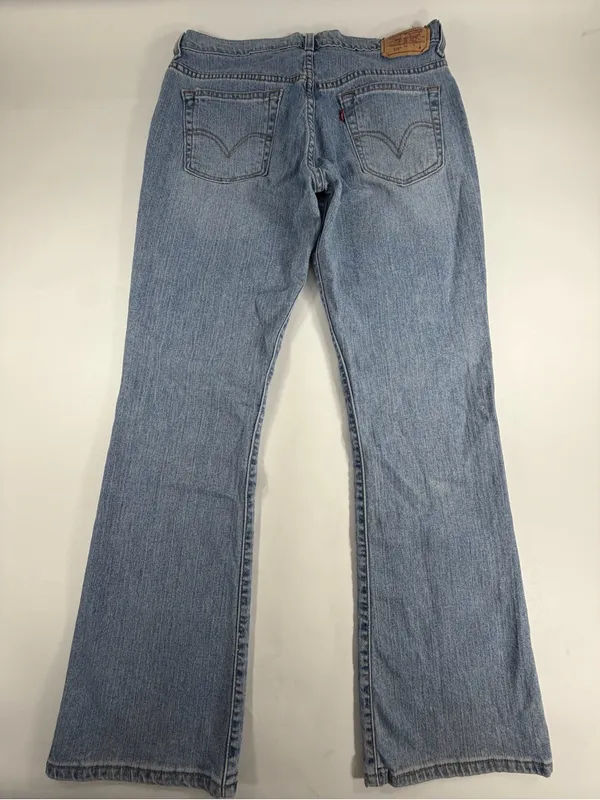 Levis 515 Bootcut Jeans Y2K Light Wash Mid Rise‎ Stretch Denim Blue Womens 12 - Image 2