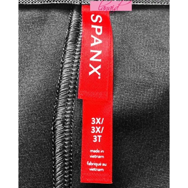 Spanx Ponte Button Front Wide Leg Classic Black High-Rise Waist Stretchy Trouser - Image 9