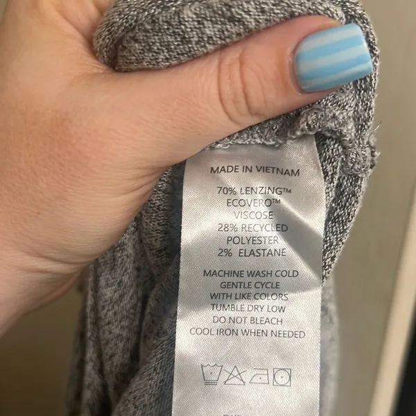 ✨Quince Brushed Lounge Long Sleeve Marled Grey Sz XL Tee✨ - Image 9