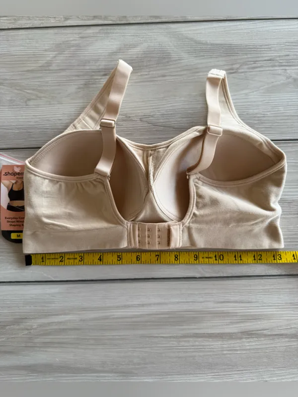 Shapermint Essentials Everyday Comfort Straps Wireless Bra Beige Medium NWT - Image 9