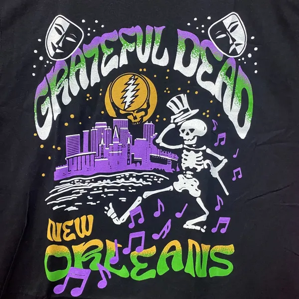 Grateful Dead New Orleans T-Shirt Medium - Image 2