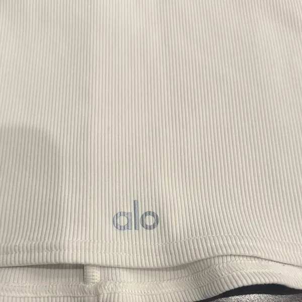 ⭐️ALO White Ribbed Women's TSHIRT - Image 3