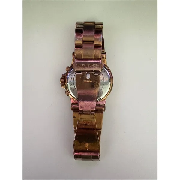 Michael Kors Rose Gold Chronograph Stainless Steel Watch - Image 2
