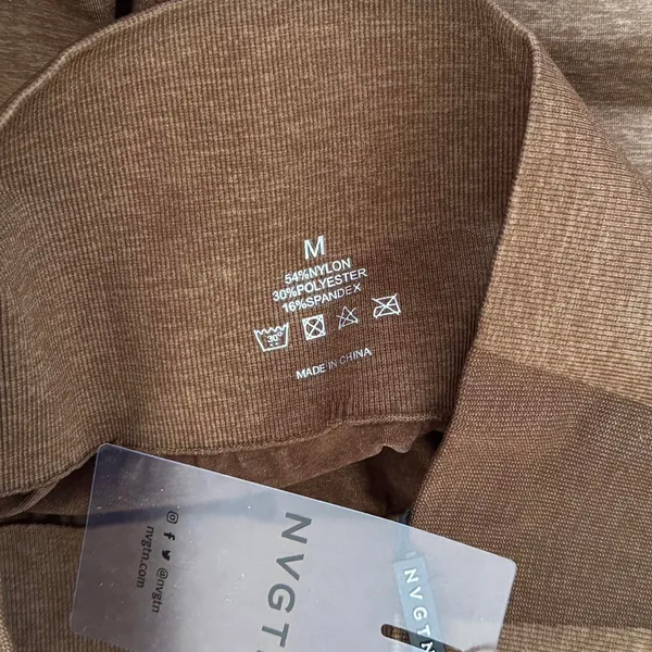 NVGTN Mocha Performance Seamless Leggings in mocha Size medium - Image 5