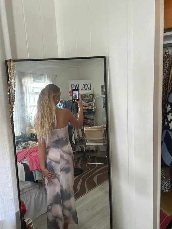 Strapless Wedding Guest Dress - Image 3