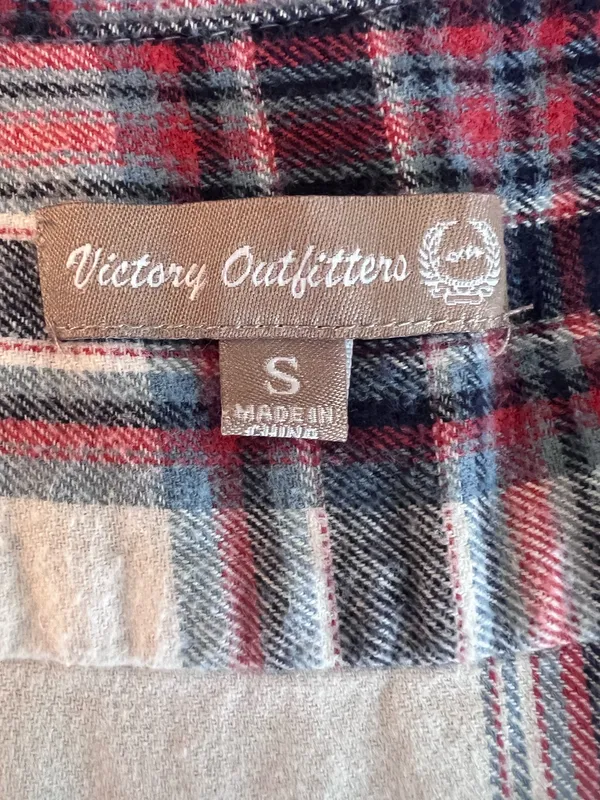Lincoln Outfitters Victory Outfitters White Long Sleeve Button Down Plaid Flannel - Image 3