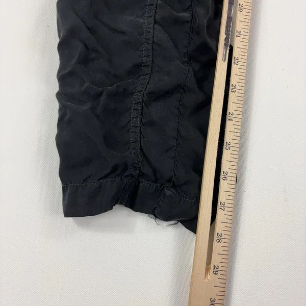 XCVI Pants Womens S Black Jogger Elastic Waist Zip Pockets Cuffed Stretch Twill - Image 3