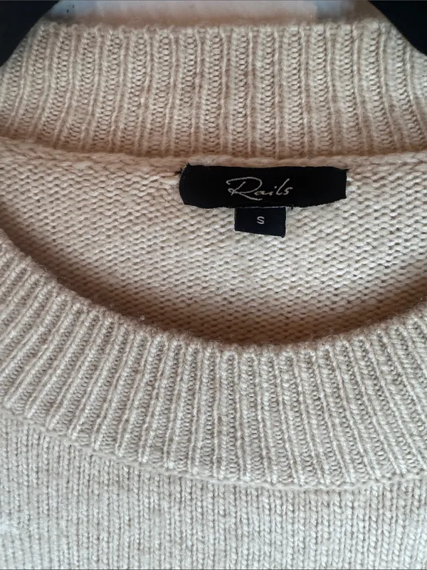 Rails Beige Star Crewneck Sweater size S - Image 2