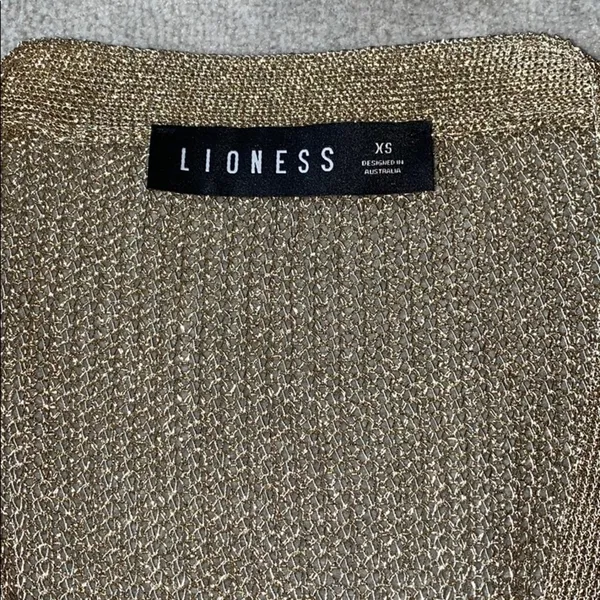 Lioness Gold Wrap Dress - Image 6