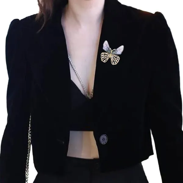 Mini Transparent Wings Butterfly Brooch Multiple - Image 2