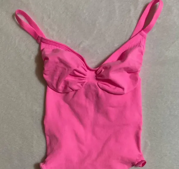 SKIMS PINK Sculpting Thong Bodysuit XS - Image 4