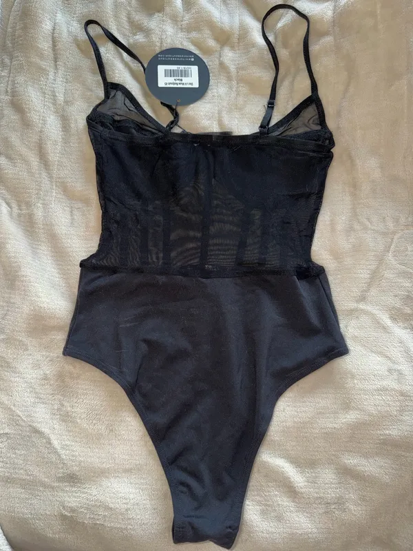 She’s A Muse White Fox Boutique Bodysuit - Image 2