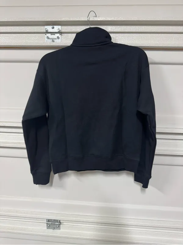 Fabletics COZY FLEECE HALF ZIP SWEATSHIRT, BLACK, M Womens New - Image 5
