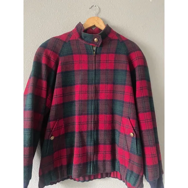 Pendleton Vintage Wool Plaid Jacket - Image 3