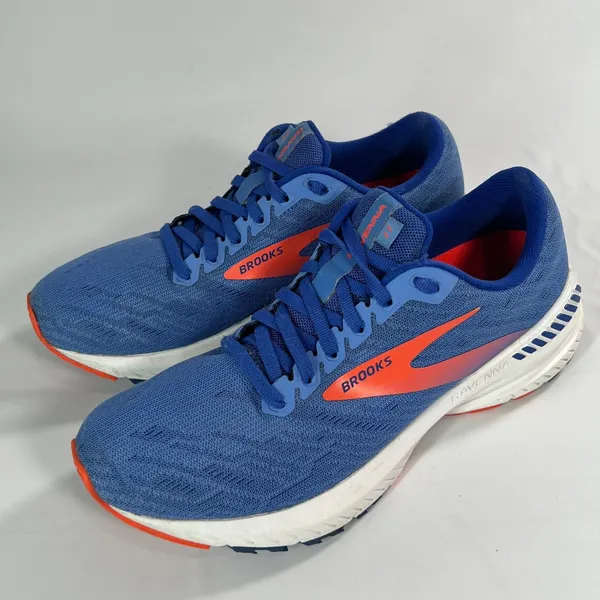 Brooks Ravenna 11 Speed Support Running‎ Shoes Women's Size 8M (B) Blue/Coral - Image 3
