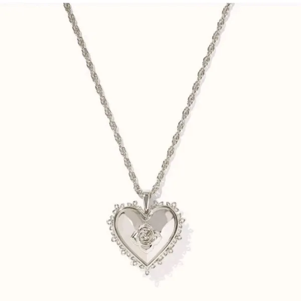 🩶🌸 Mallory Rose Locket Short Pendant Necklace from Kendra Scott. - Image 8