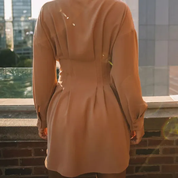 VICI | Sarabeth Pintuck Button Down Shirt Dress - Image 5