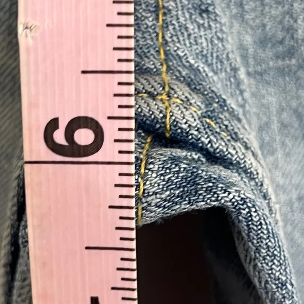 BDG Urban Outfitters Light Wash High Rise Straight Leg Jeans 27W Blue‎ Denim - Image 7