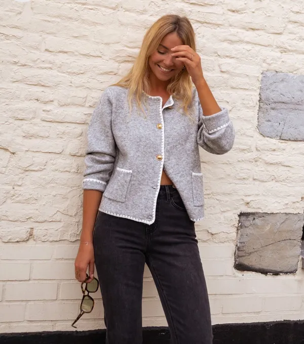 Easy Clothes Gray Sweater - Image 2