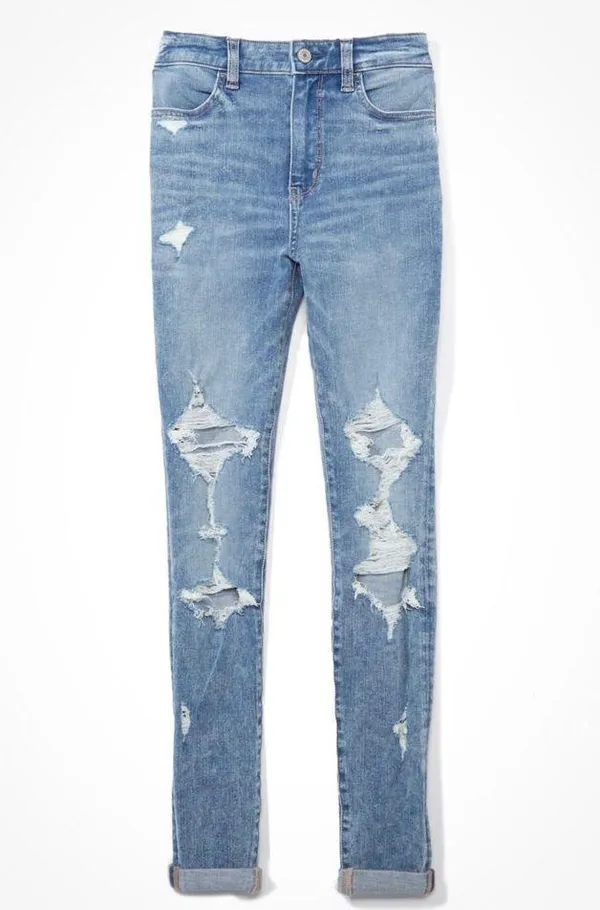 American Eagle Ripped Super High Waisted Jegging - Image 4