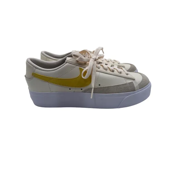 Nike Blazer Low Platform Women's Retro Leather Sneakers Sail‎ Yellow Size 9.5 - Image 2