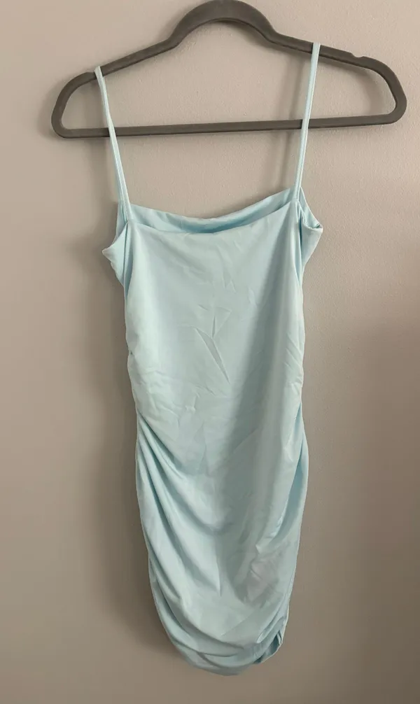 Light Blue Mini Dress - Image 2