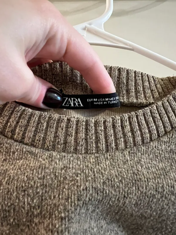 ZARA Long Sleeve Knit Top - Image 3