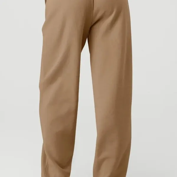 Alo Yoga Accolade Straight Leg Sweatpants Tan Brown Large W0456R - Image 3