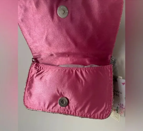 viral beaded lollipop shoulder bag sequins hand made Pink - Image 5