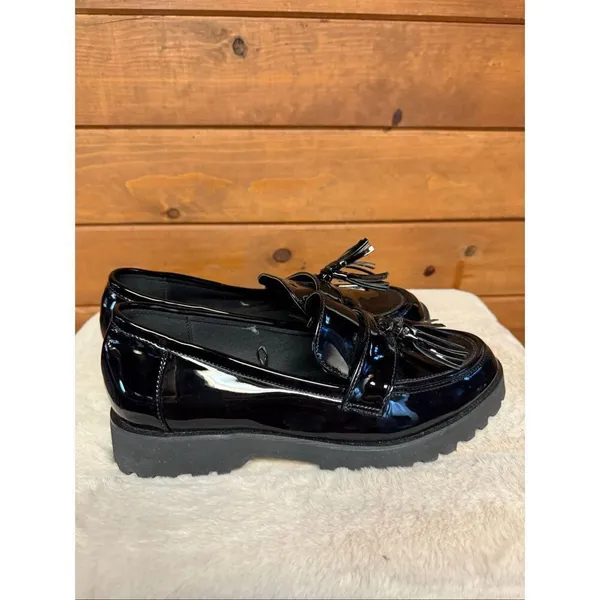Jones New York Women's Loafers Priscilla Black patent leather Sz 10 NWOB - Image 2