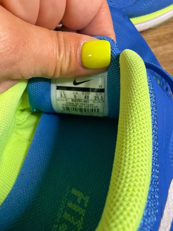 Nike Flex Run 2016 Women's Running Shoes Blue/Volt Size 8.5 (830751-402) - Image 5