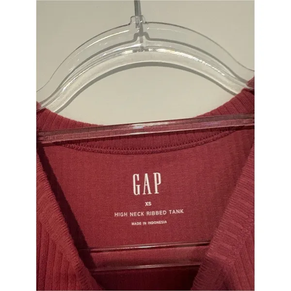 Gap ribbed high neck ribbed‎ tank dry rose XS - Image 3