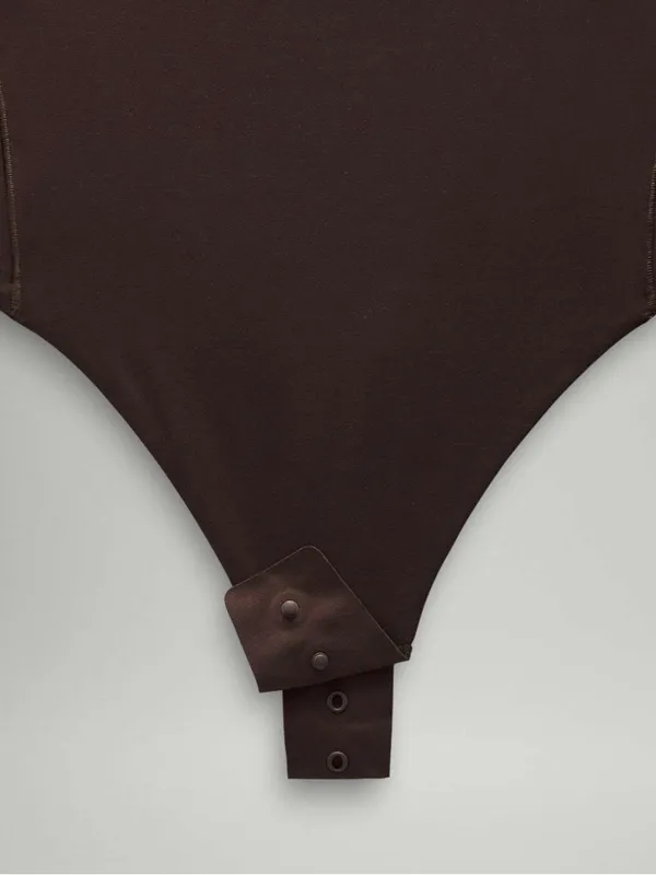 Lululemon • Wundermost Ultra-Soft Nulu Square-Neck Long-Sleeve Bodysuit brown - Image 14